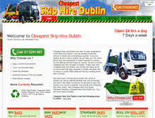 Tablet Screenshot of cheapestskiphiredublin.com
